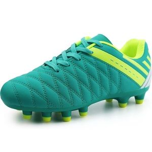 Kids Athletic Soccer Cleats Boys Girls Outdoor Firm Ground Football Shoes